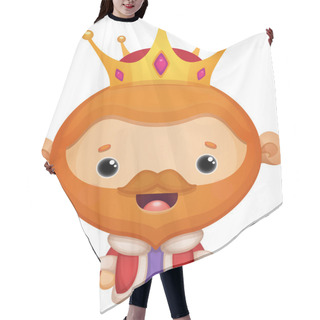 Personality  Cartoon King Hair Cutting Cape