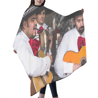Personality  Mexican Musicians In The Studio Hair Cutting Cape