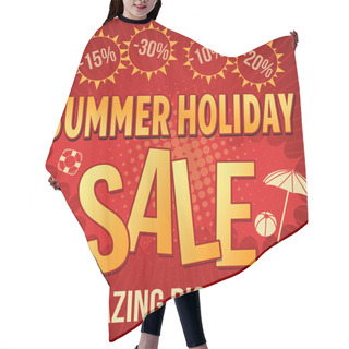 Personality  Summer Holiday Sale Text Design Hair Cutting Cape