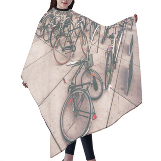 Personality  Open Street Parking For Bicycles Hair Cutting Cape