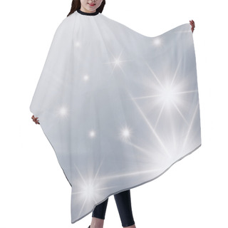 Personality  Stars With White Lights Hair Cutting Cape