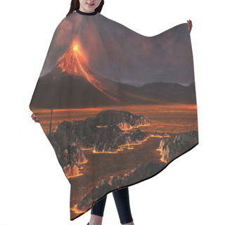 Personality  Volcanic Mountain Hair Cutting Cape
