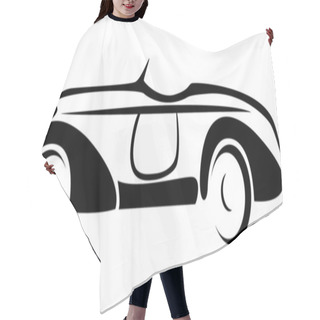 Personality  Car Silhouette Vector. Hair Cutting Cape