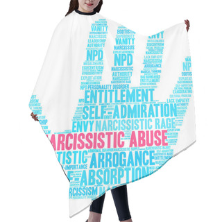 Personality  Narcissistic Abuse Word Cloud Hair Cutting Cape