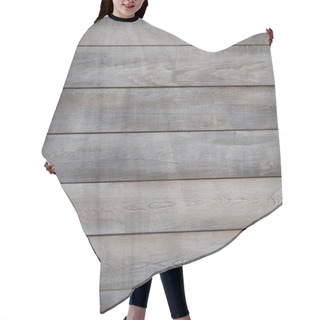 Personality  Wooden Wall With Horizontal Planks Hair Cutting Cape