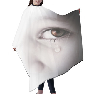 Personality  Little Sad Girl Hair Cutting Cape