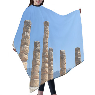 Personality  Temple Of Apollo At Delphi Archaeological Site In Greece Hair Cutting Cape