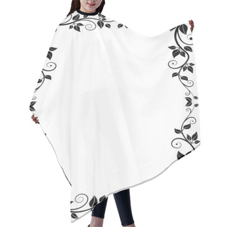Personality  Floral Frame Hair Cutting Cape