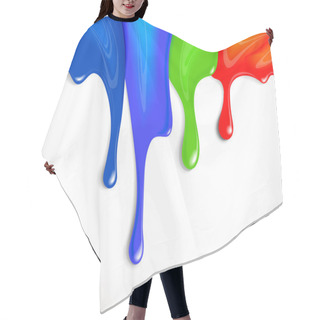 Personality  Drips Of Paint Hair Cutting Cape