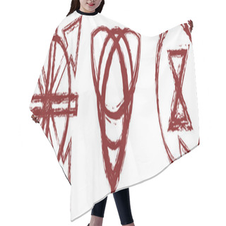 Personality  Bloody Old Runes Hair Cutting Cape