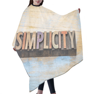 Personality  Simplicity Word Abstract Hair Cutting Cape