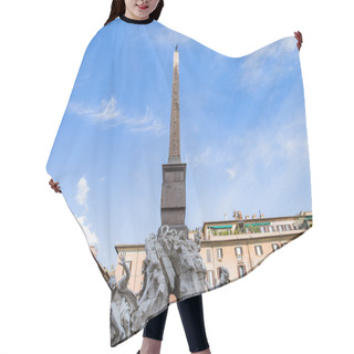 Personality  Piazza Navona Landmark Of Rome, Italy Hair Cutting Cape
