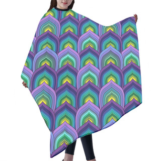 Personality  Scale Pattern Hair Cutting Cape