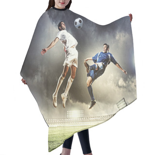 Personality  Two Football Player Hair Cutting Cape