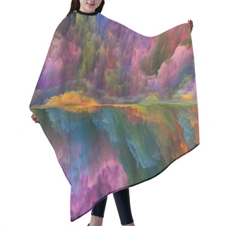 Personality  Energy Of Abstract Landscape Hair Cutting Cape