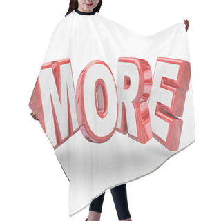 Personality  More 3D Word Increase Improve Larger Bigger Demand Hair Cutting Cape