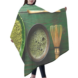 Personality  Matcha Tea Powder Bamboo Chasen And Spoon Hair Cutting Cape