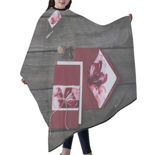 Personality  Composition Of Holiday Invitations Hair Cutting Cape