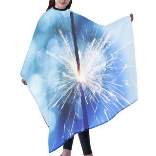 Personality  Sparkler On Bokeh Background Hair Cutting Cape