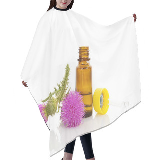 Personality  Carduus Flower Essential Oil.  Hair Cutting Cape