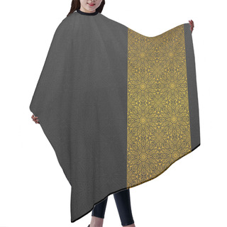 Personality  Abstract Background With Traditional Ornament Hair Cutting Cape