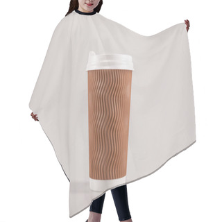 Personality  Disposable Coffee Cup Hair Cutting Cape