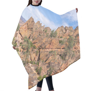 Personality  Summer Hike In Pinnacles National Park, West Coast, California, Sunny Weather, Rocks, Sky, Outdoors Hair Cutting Cape