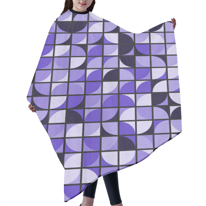 Personality  Abstract Geometric Pattern Generative Computational Art Illustration Hair Cutting Cape