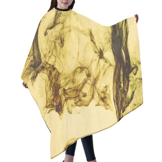 Personality  Full Frame Of Yellow Paint Splashes And Swirls Hair Cutting Cape