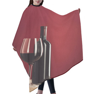 Personality  Wineglass And Bottle Of Wine Hair Cutting Cape