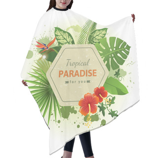 Personality  Tropical Background Hair Cutting Cape