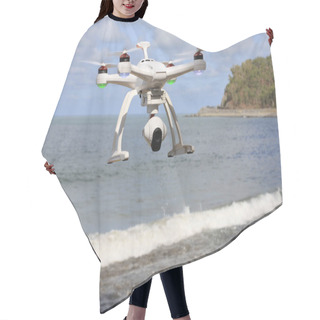 Personality  Drone Flying Over The Sea Hair Cutting Cape