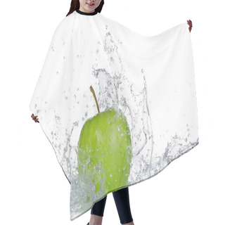 Personality  Apple With Water Splash Hair Cutting Cape
