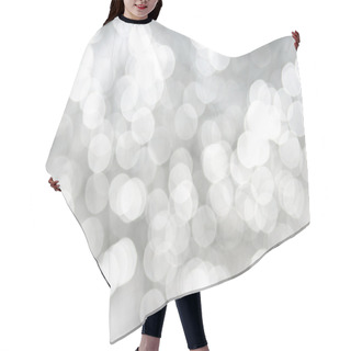 Personality  White Sparkles Abstract Background Hair Cutting Cape