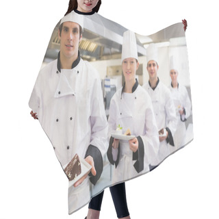 Personality  Chef's Presenting Deserts Hair Cutting Cape