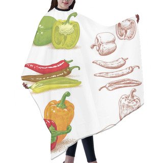 Personality  Peppers Hair Cutting Cape