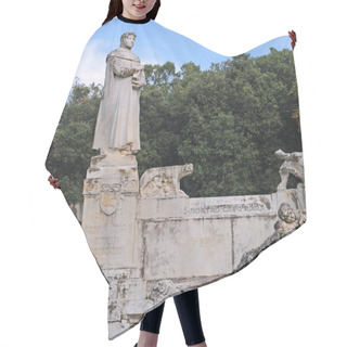 Personality  Statue Of Petrach, Arezzo, Italy Hair Cutting Cape