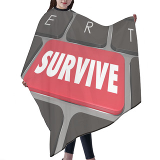 Personality  Survive Key Hair Cutting Cape