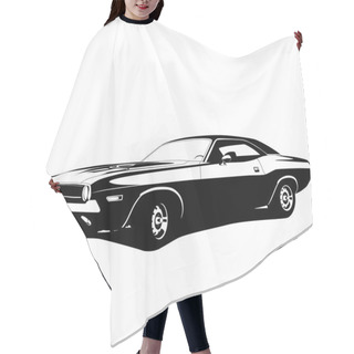 Personality  Muscle Car Profile Hair Cutting Cape