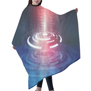 Personality  Abstract Technology Background Hair Cutting Cape