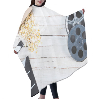 Personality  Film Reels And Movie Clapper Hair Cutting Cape