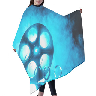 Personality  Reel Of Film With Smoke And Backlight Hair Cutting Cape