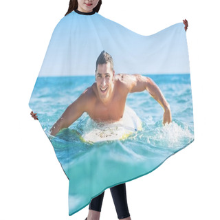 Personality  Handsome Young Surfer Hair Cutting Cape