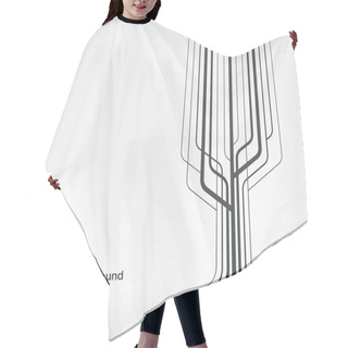 Personality  Abstract Line Background Hair Cutting Cape