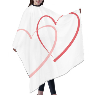 Personality  Heart Hair Cutting Cape