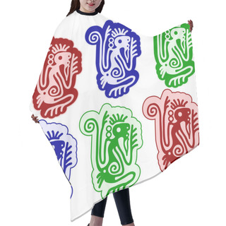 Personality  Vector Monkeys In Traditional American Indians' Style Hair Cutting Cape