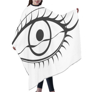 Personality  An Eye With A Tear Hair Cutting Cape