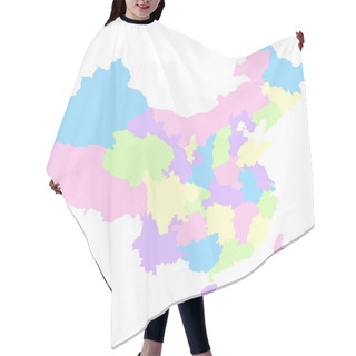 Personality  China Map Hair Cutting Cape