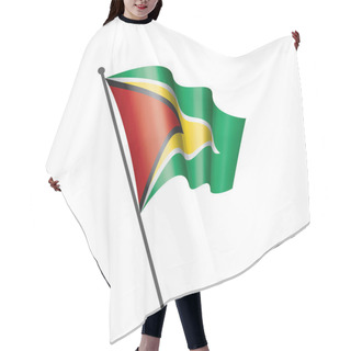 Personality  Guyana Flag, Vector Illustration On A White Background Hair Cutting Cape