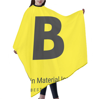 Personality  Bold Minimal Bright Yellow Material Icon Hair Cutting Cape